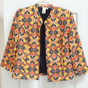 Lavender & Honey Women's Open Blazer Jacket Multicolor Size S GUC